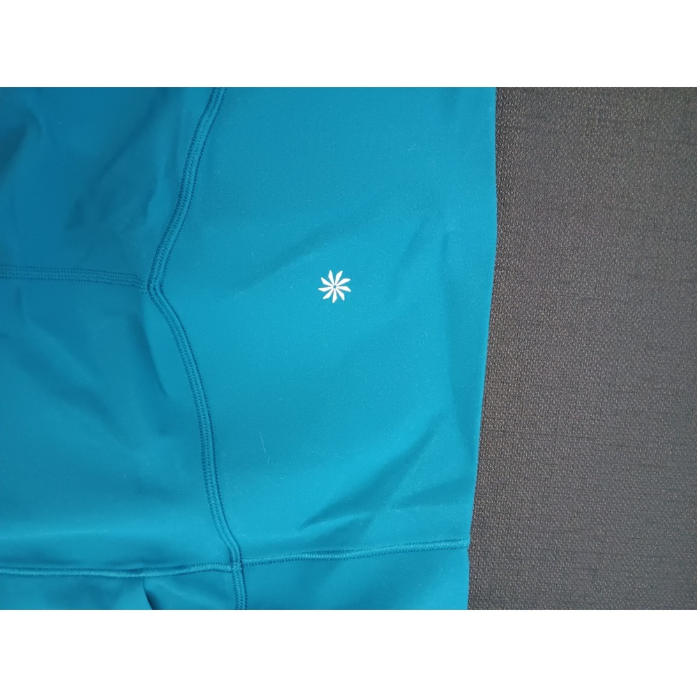 Athleta Salutation Stash 7/8 Tight Teal Blue High Rise Leggings XL 54023 - Picture 8 of 11
